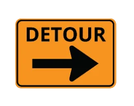 Detour sign