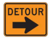 Detour sign dmv