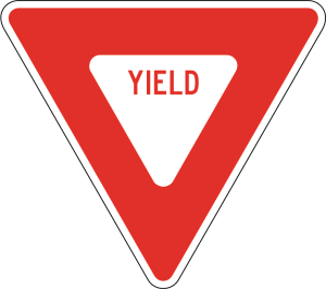 Yield sign