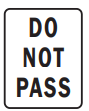 no passing zone