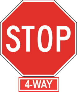 4-Way Stop sign